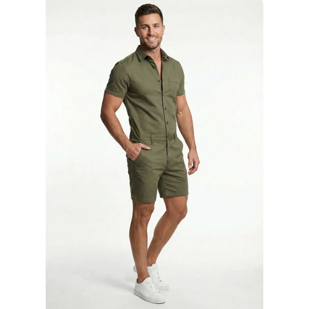 Romperjack Mens Olive Romper Size M